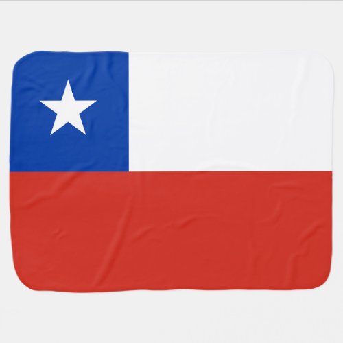 Chile Flag Baby Blanket