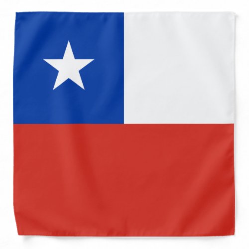Chile flag bandana