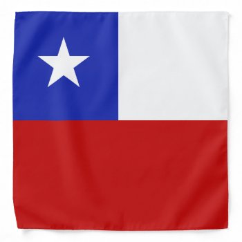 Chile Flag Bandana by electrosky at Zazzle