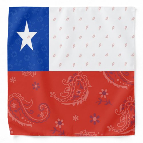 Chile Flag Bandana