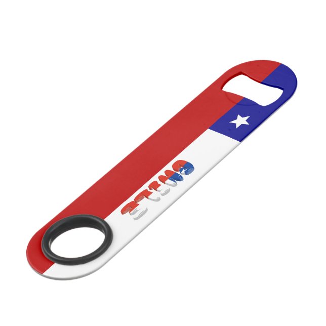 Chile flag bar key (Front Angled)