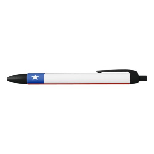 Chile Flag Black Ink Pen