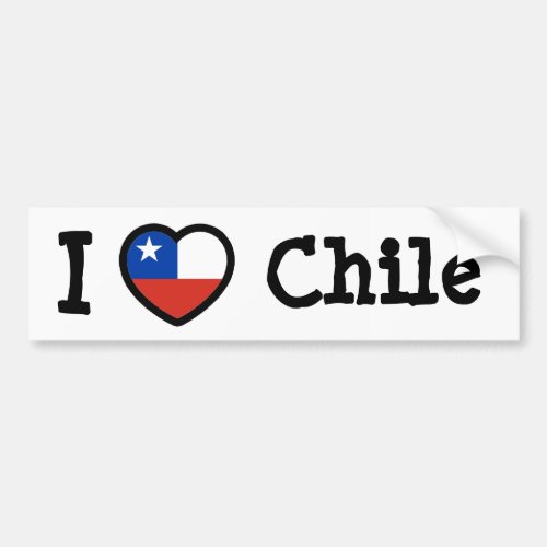 Chile Flag Bumper Sticker