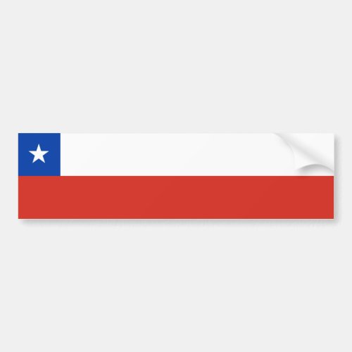 Chile Flag Bumper Sticker