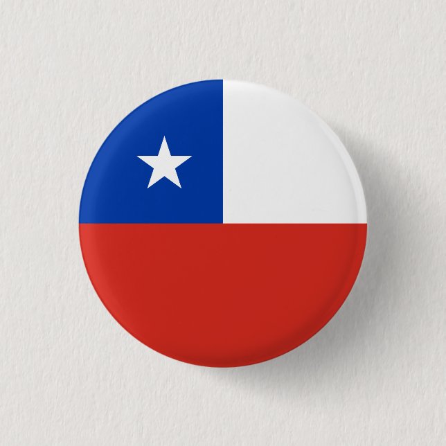 Chile Flag Button (Front)