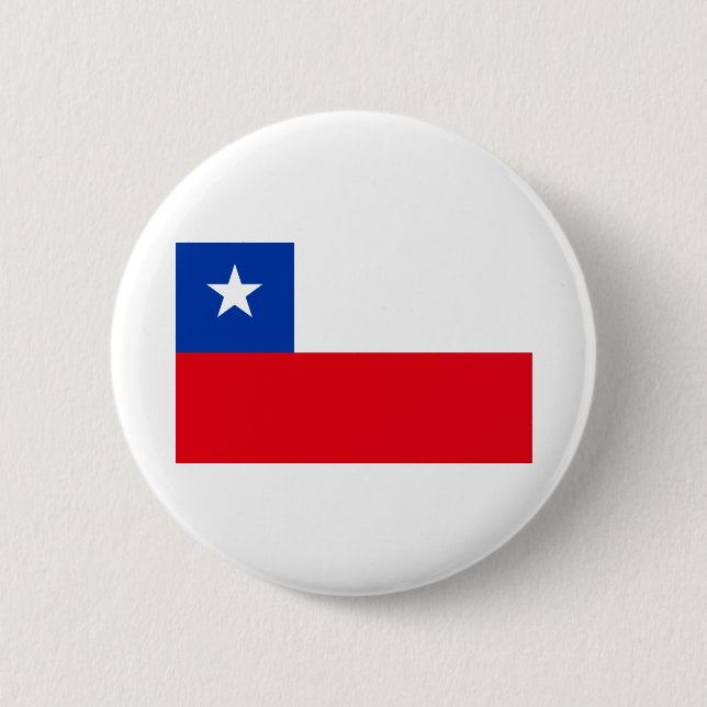 Chile Flag Button (Front)