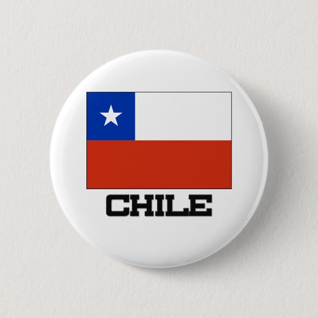 Chile Flag Button (Front)
