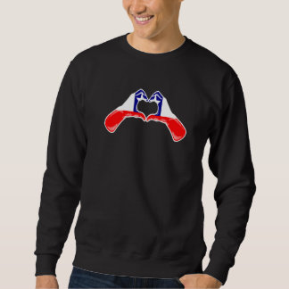 Chile Flag Chilean Heart Sweatshirt