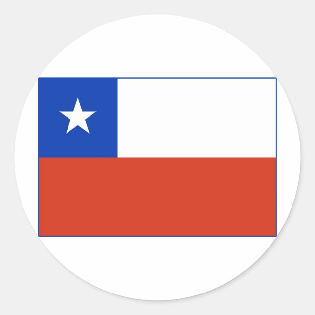 Chile Flag Classic Round Sticker (Front)