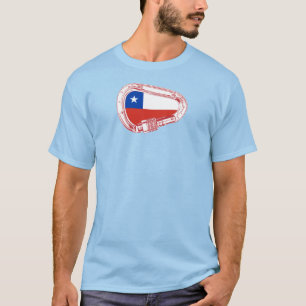 Chile Flag Climbing Carabiner T-Shirt