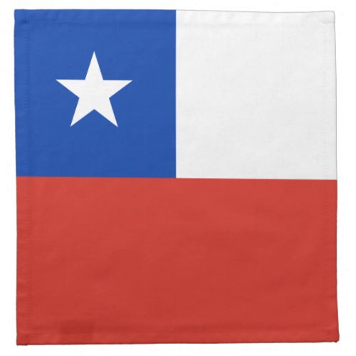 Chile Flag Cloth Napkin