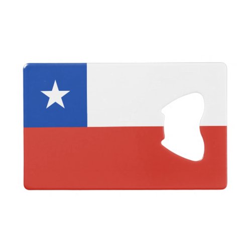 Chile Flag Credit Card Bottle Opener