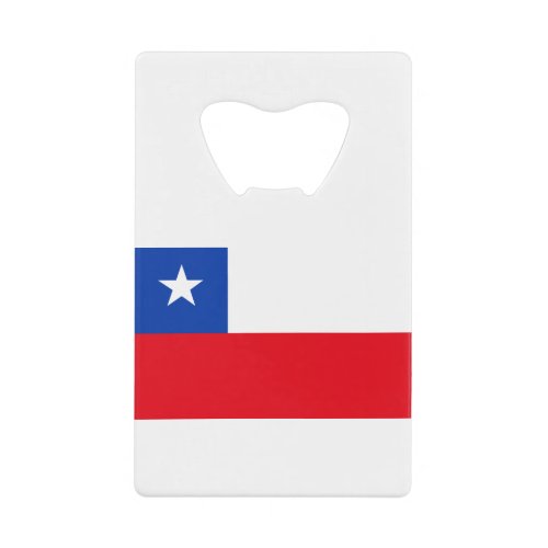 Chile Flag Credit Card Bottle Opener