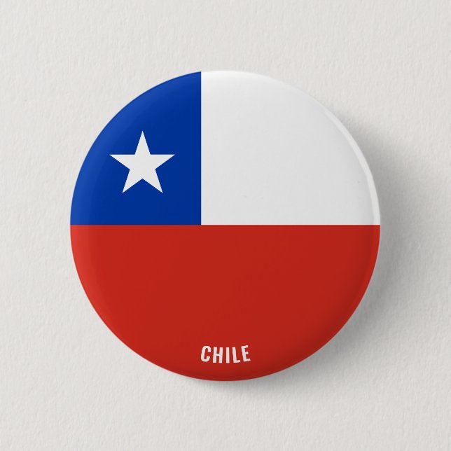 Chile Flag Cute Patriotic Button (Front)