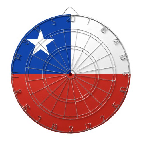 Chile flag dart board