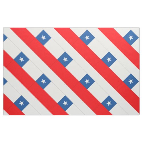 Chile Flag Fabric