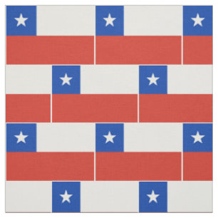 Chile Flag Fabric