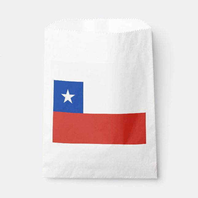 Chile Flag Favor Bag (Front)
