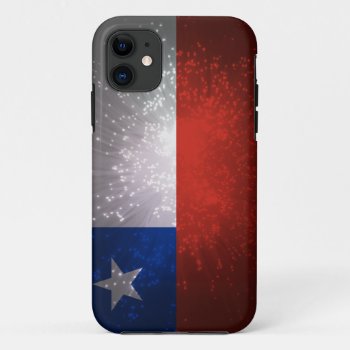 Chile Flag Firework Iphone 11 Case by FlagWare at Zazzle