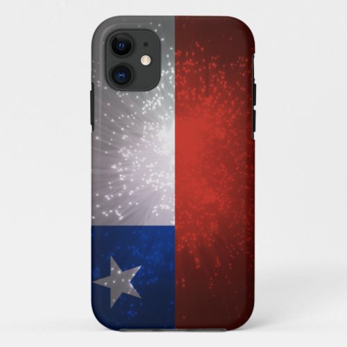 Chile Flag Firework iPhone 11 Case