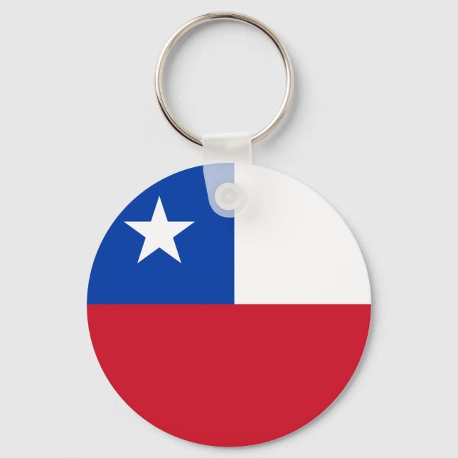 Chile Flag Keychain (Front)