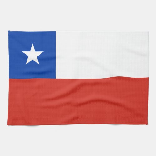 Chile Flag Kitchen Towel
