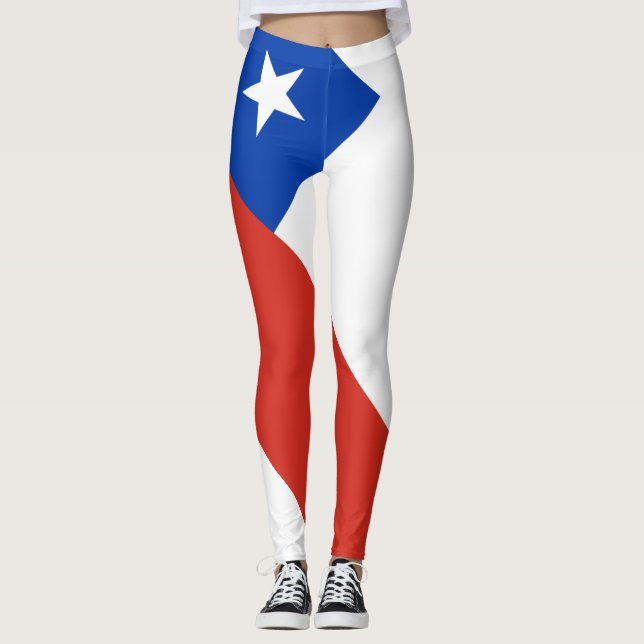 Chile flag Leggings (Front)