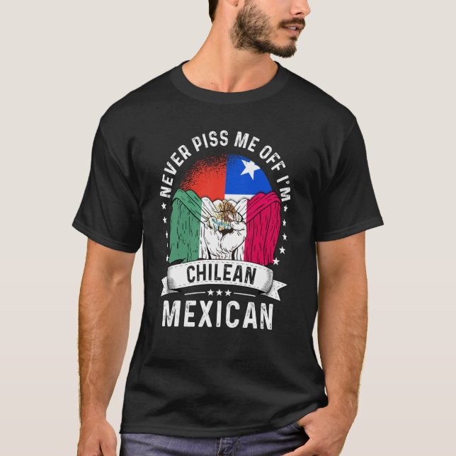 Chile Flag Mexico Grown  Humor Citizen Pride T-Shirt (Front)