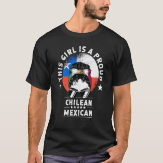 Chile Flag Mexico Grown Women Girl Citizen Pride T-Shirt
