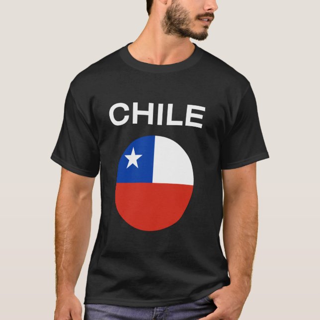 Chile Flag Modern T-Shirt (Front)