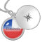 Chile Flag + Name Necklace