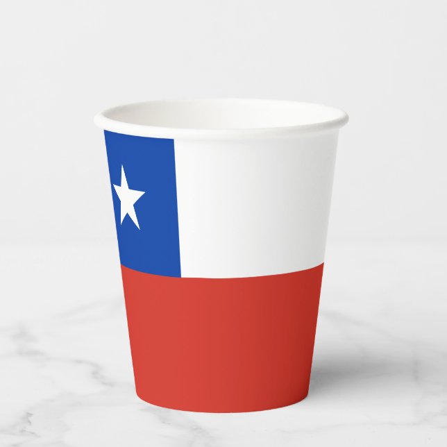 Chile Flag Paper Cups (Front)