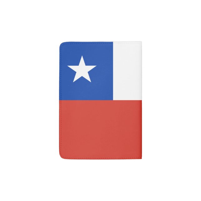 Chile flag Passport Holder (Back)