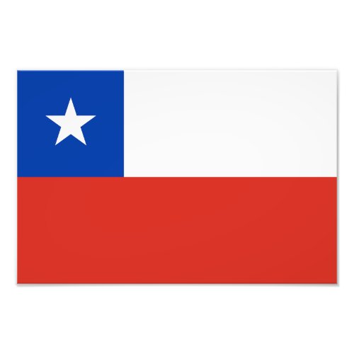 Chile Flag Photo Print