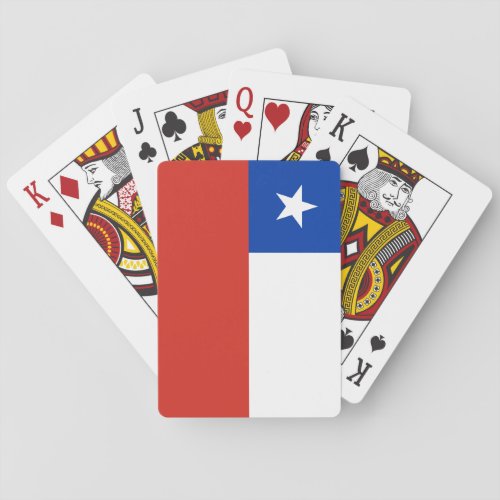 Chile Flag Playing Cards