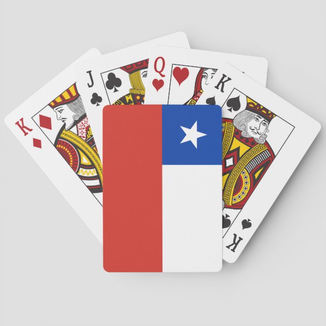Chile Flag Poker Cards (Back)
