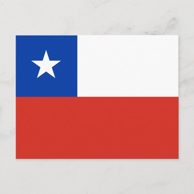 Chile Flag Postcard (Front)