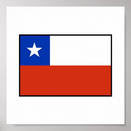 Chile Flag Poster