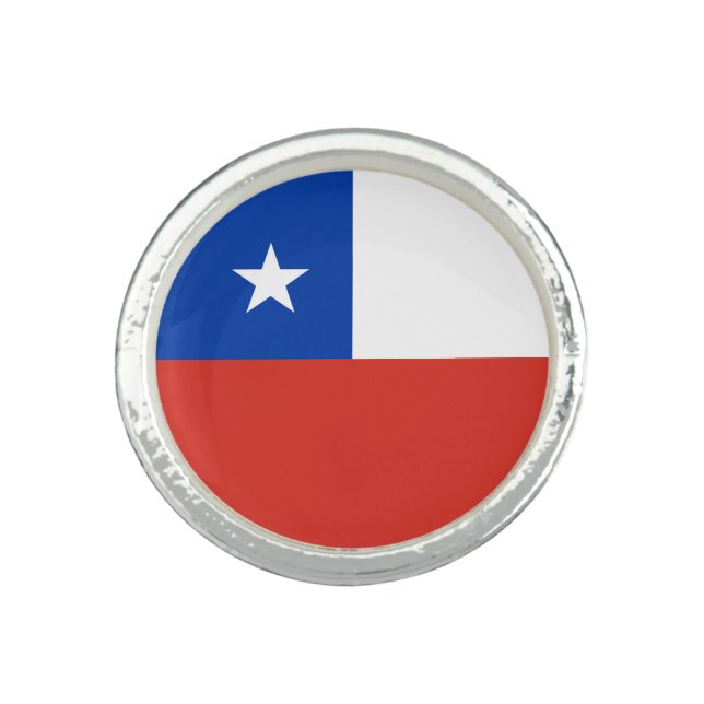 Chile Flag Ring (Front)