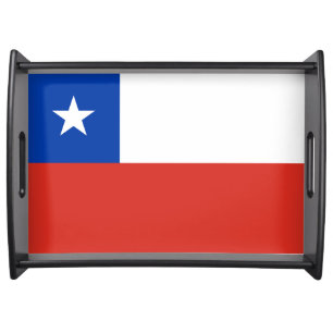 Chile flag serving tray