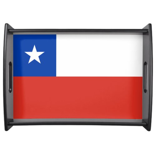 Chile flag serving tray