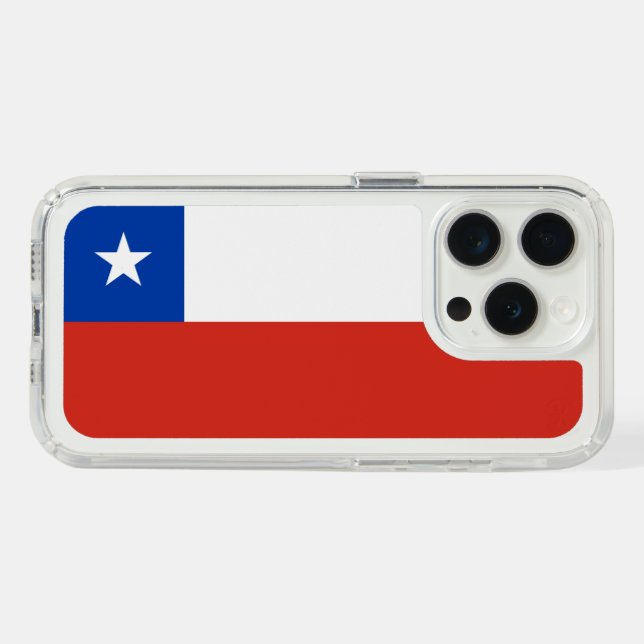 Chile flag speck iPhone case (Horz (White Titanium))