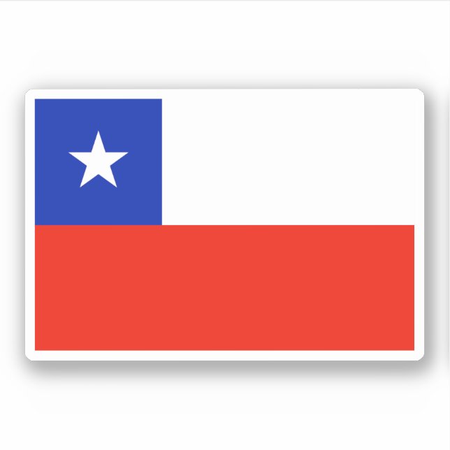 Chile Flag Sticker (Front)
