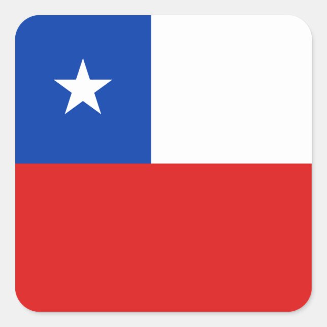 Chile Flag Sticker (Front)