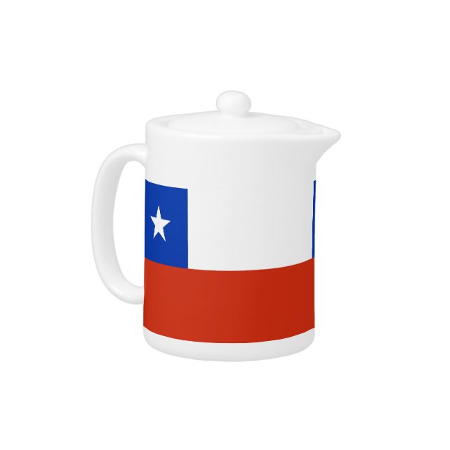 Chile Flag Teapot (Left)