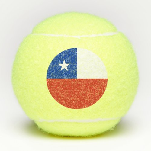 Chile Flag Tennis Balls