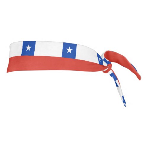 Chile Flag Tie Headband