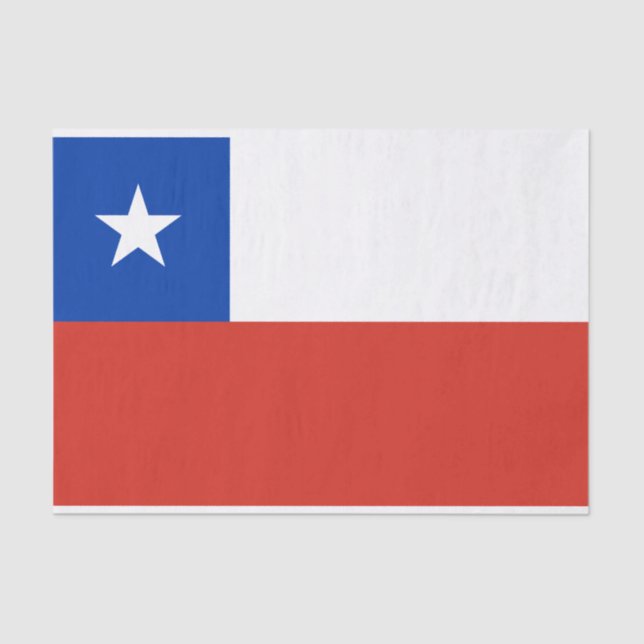 Chile Flag Tissue Paper (Front)