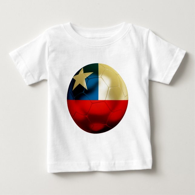 Chile Football Baby T-Shirt (Front)