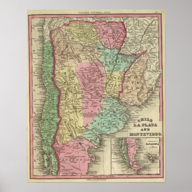 Chile La Plata And Montevideo Poster (Front)